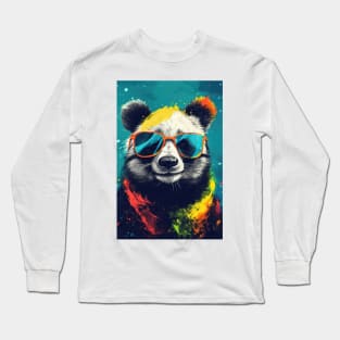 Summer Fun Panda Bear Long Sleeve T-Shirt